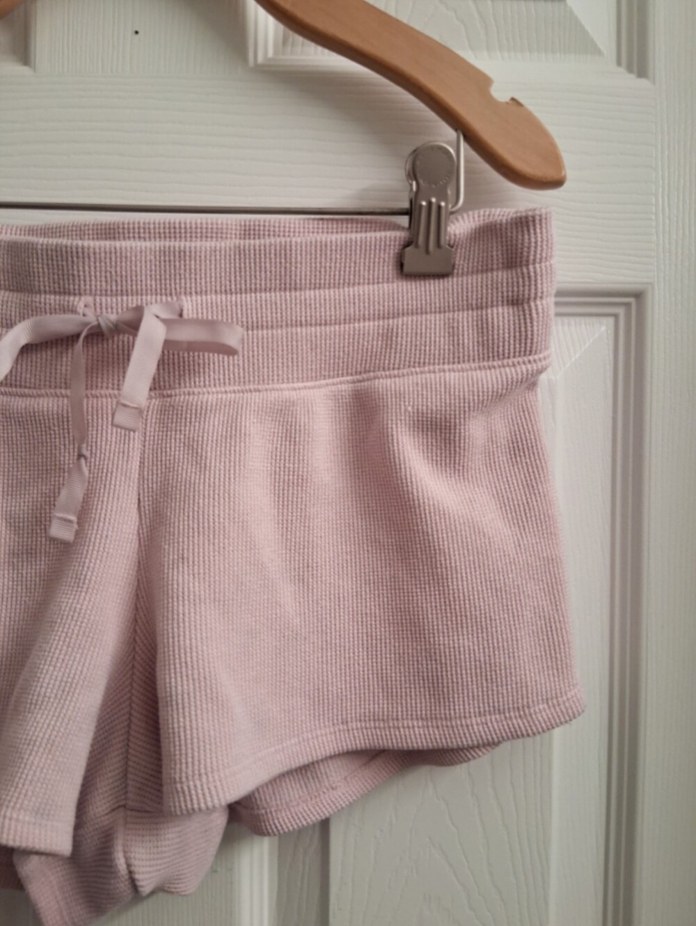 Gilly Hicks Lounge Shorts Pink Medium Waffle Knit
